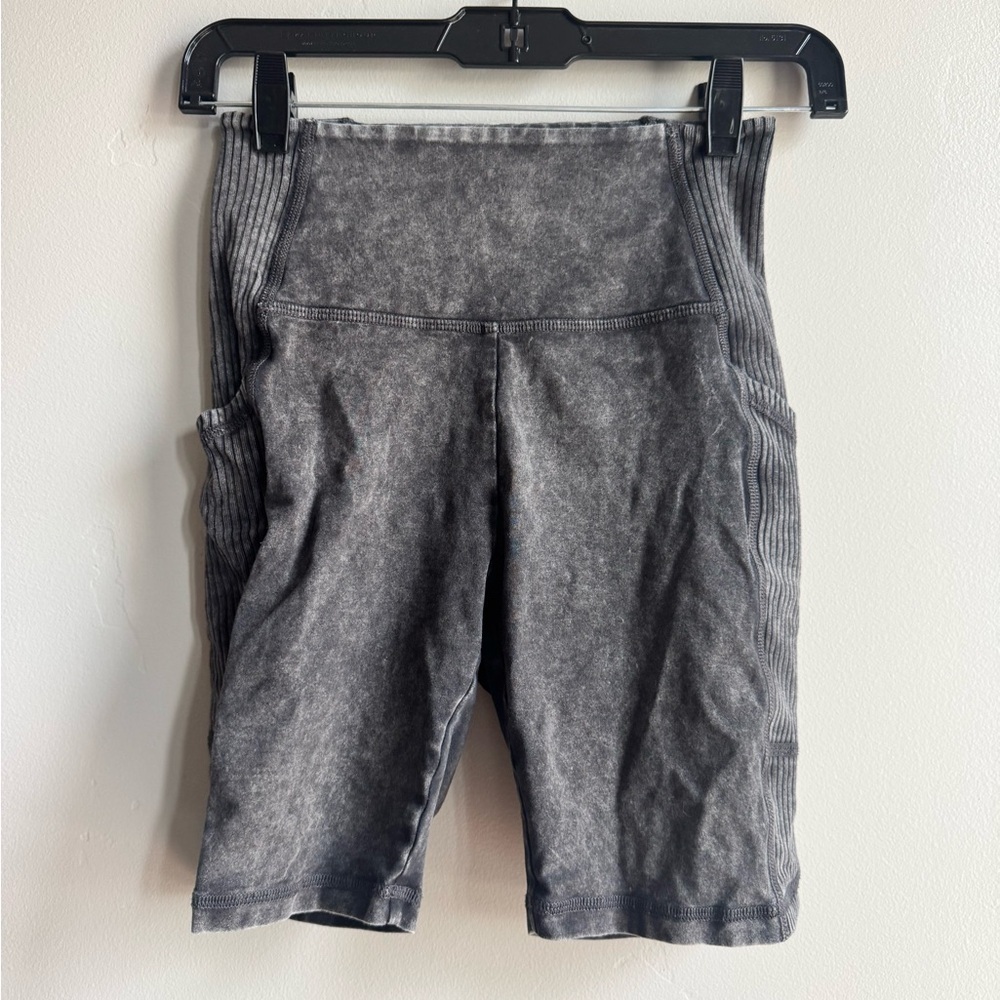 Aerie Offline Acid Wash Seamless Ribbed Biker Shorts size s